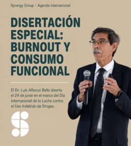 El Dr. Luis Alfonzo Bello diserta el 24 de junio en el marco del Día Internacional de la Lucha contra el Uso Indebido de Drogas.