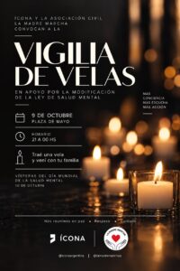 Vigilia de Velas por la Salud Mental: una luz para hacer visible el dolor, la memoria y el compromiso colectivo